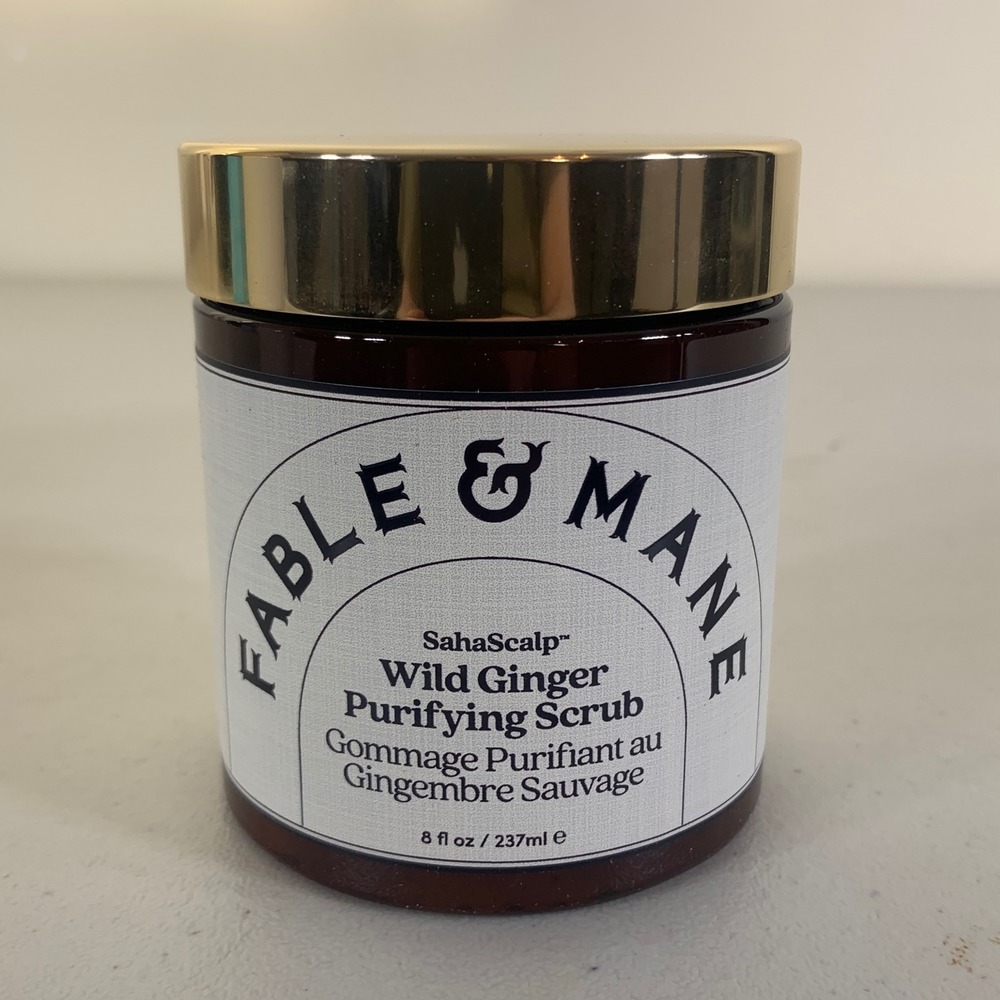 Fable & Mane SahaScalp‎ Wild Ginger Purifying Scrub 8oz New Pink Himalayan Salt